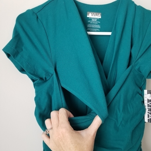 NWT VIJA Design Skin-to-Skin Kangaroo Care and Nursing Top Jade, XS - Picture 7 of 14